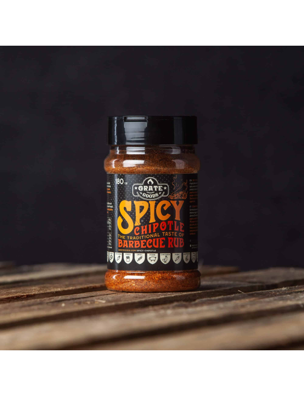 Grate Goods Premium Spicy Chipotle BBQ Rub 180 gram Grate Goods Premium Spicy Chipotle BBQ Rub 180 gram