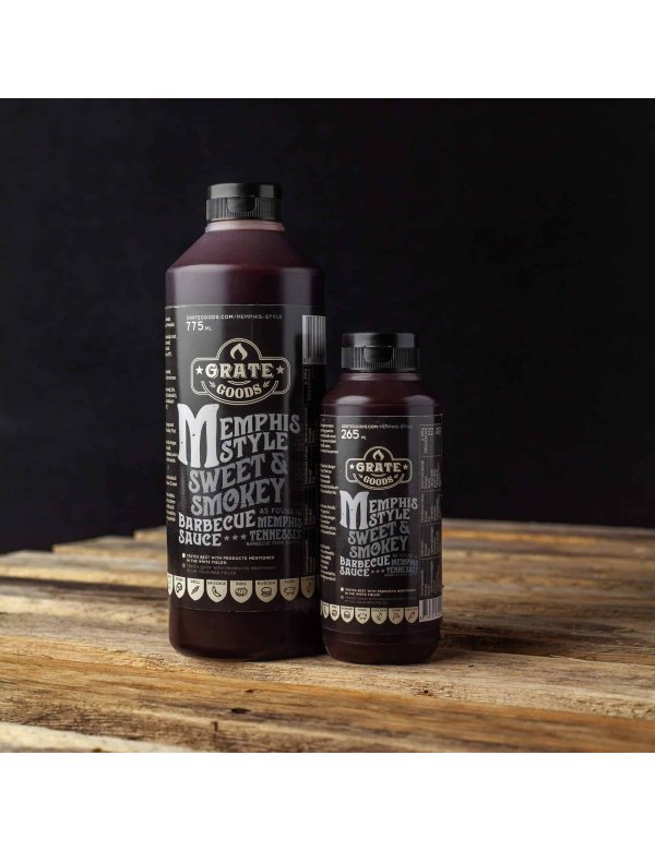 Grate Goods Memphis Sweet & Smokey BBQ Sauce 265 ml Grate Goods Memphis Sweet & Smokey BBQ Sauce 265 ml